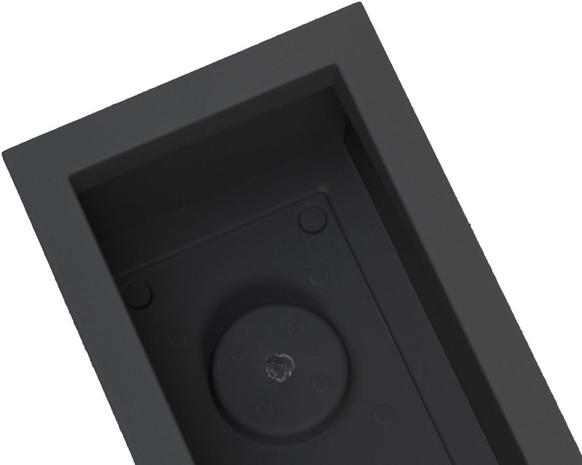 Übertopf Kunststoff Anthrazit Wetter-/ Und Uv-Beständig - Anthrazit, Basics, Kunststoff (60/23/20cm)