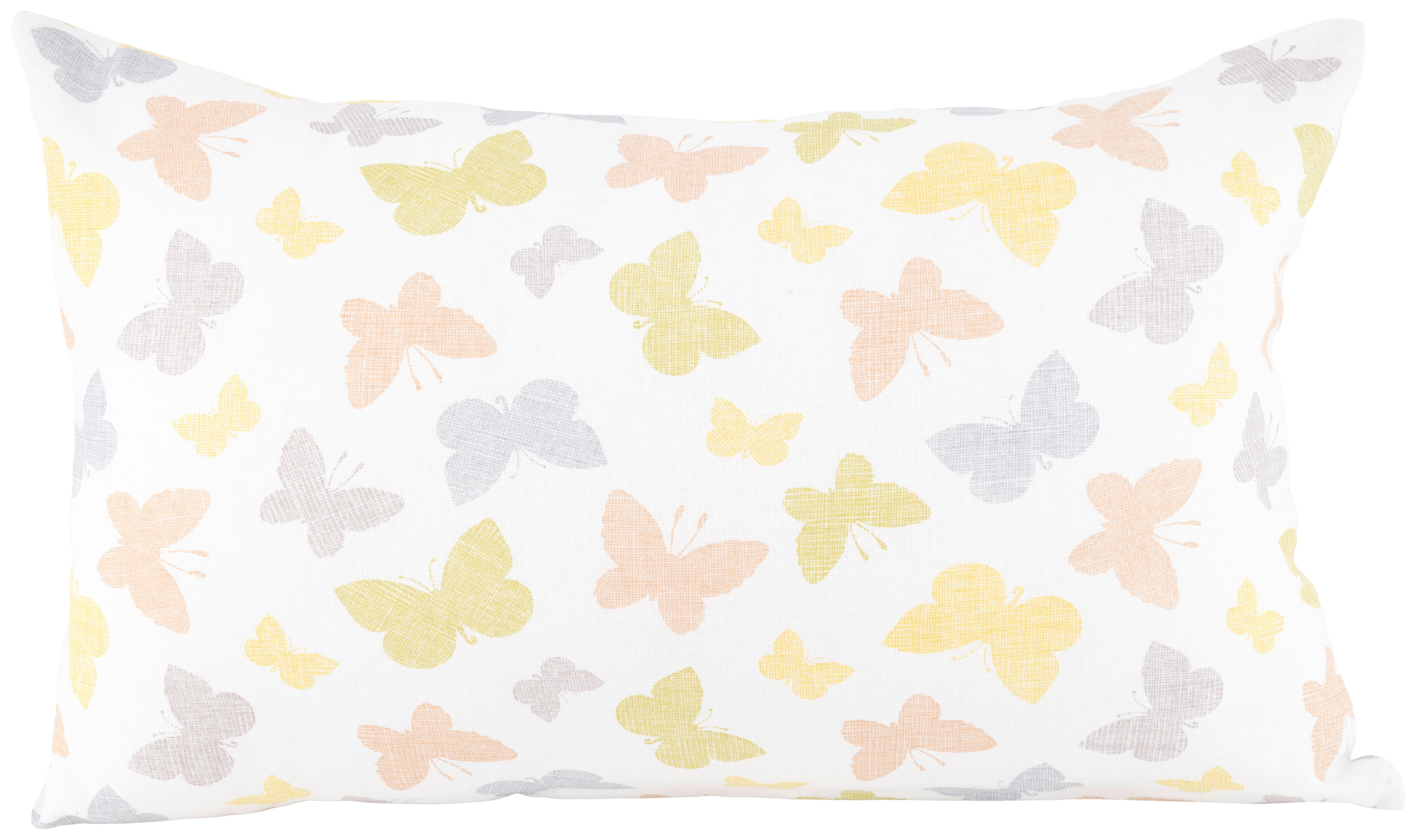 Díszpárna Kb. 30/50cm - lila/sárga, Modern, textil (30/50cm) - Luca Bessoni