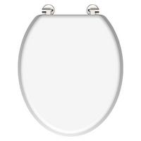 WC sedátko biele 84000 - biela, Konventionell, kompozitné drevo (38,0/44,0cm)