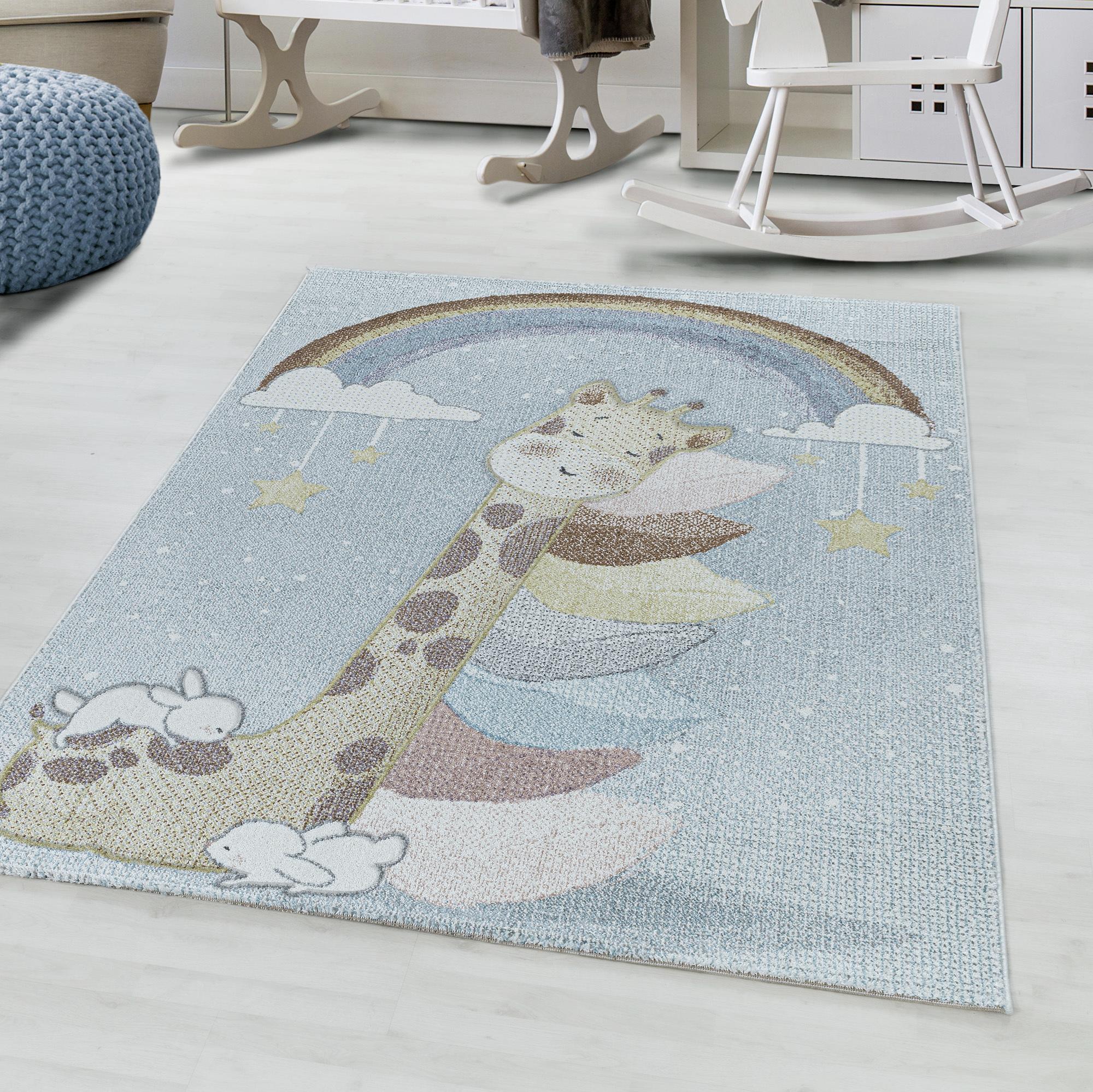 Tkaný koberec 80x150cm, modrá - modrá, Trend, textil (80/150cm)