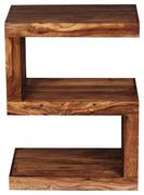 0850000408 - Beistelltisch S-Förmig Mumbai, Sheeshamholz Massiv Beistelltisch