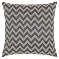 POTAH NA POLŠTÁŘ Zickzack, 48/48cm, šedá - šedá, Basics, textil (48/48cm) - Premium Living
