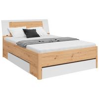 Tárolós Ágy Saturn 140/200 Cm - Artisan tölgy/fehér, Konventionell, faalapú anyag (140/200cm)