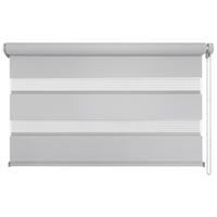 Doppelrollo Just Grau, Weiß B: 120 Cm - Weiß/Grau, Basics, Textil (120/160cm)