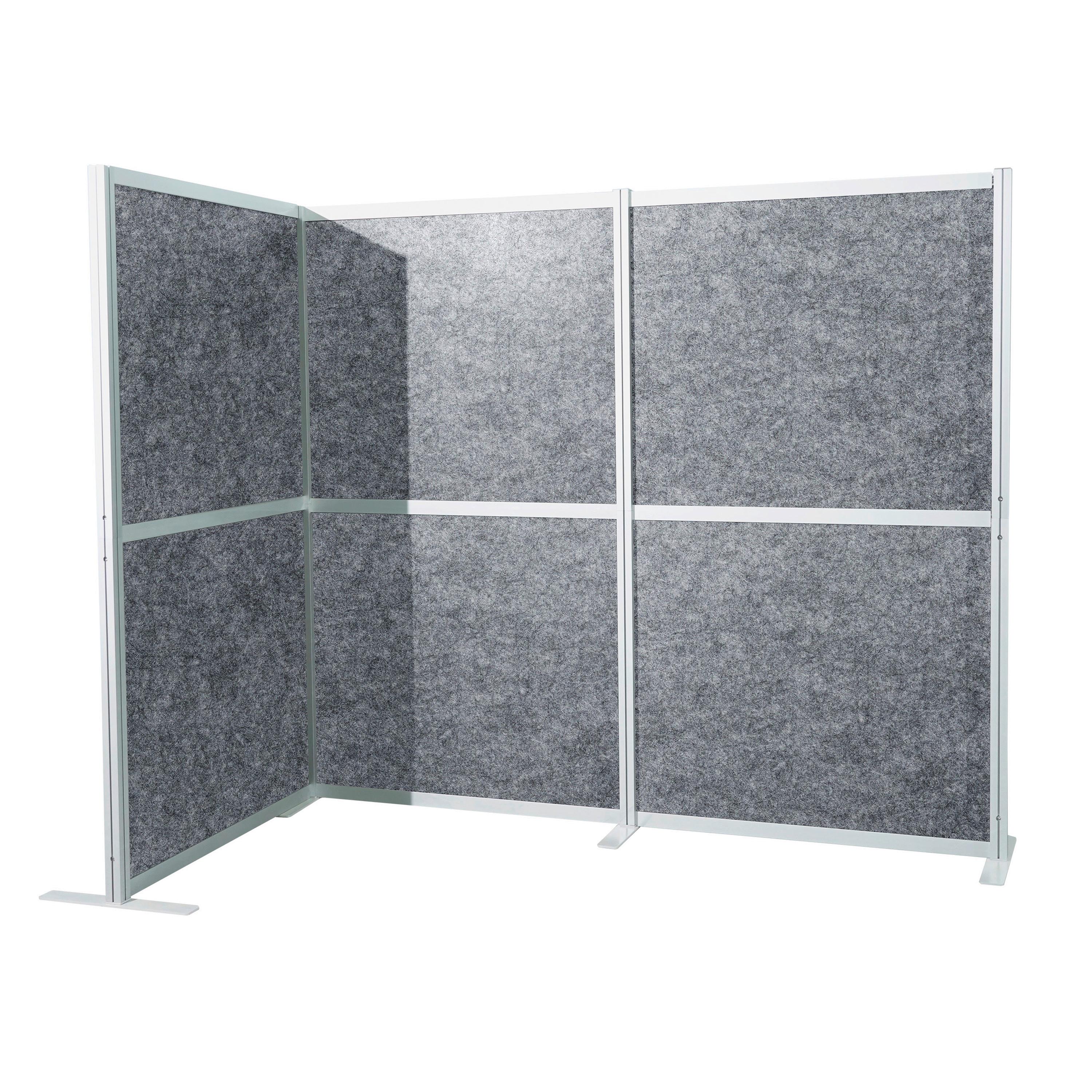 TRENNWAND Flexmiut Anthrazit B: 192cm - Anthrazit, MODERN, Kunststoff/Textil (192/167,3/4cm) - MID.YOU