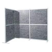 TRENNWAND Flexmiut Anthrazit B: 192cm - Anthrazit, MODERN, Kunststoff/Textil (192/167,3/4cm) - MID.YOU