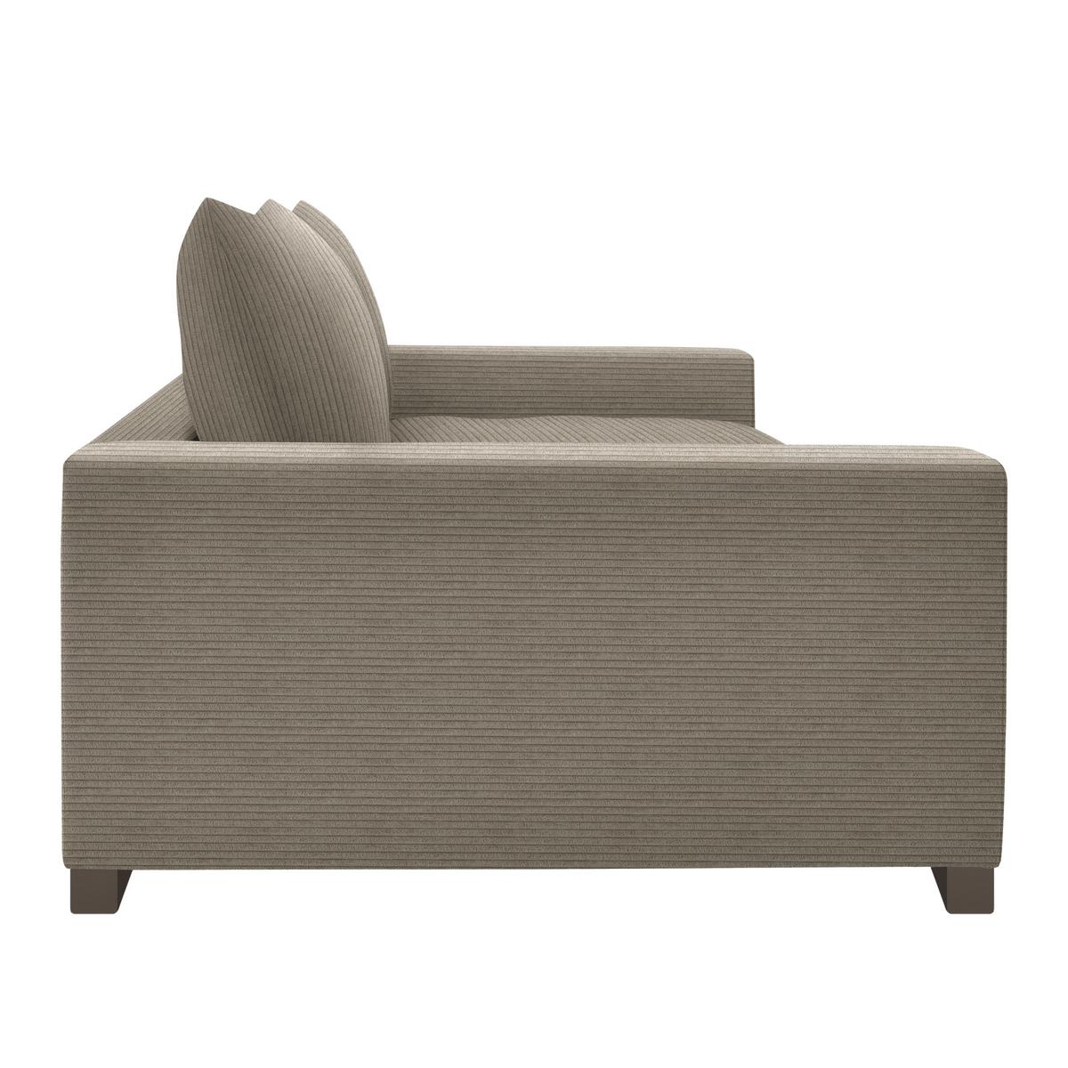 Mega pohovka PEDRO 1200, sivohnedý menčester - sivohnedá, Modern, kov/drevo (261/83/124cm) - Mömax