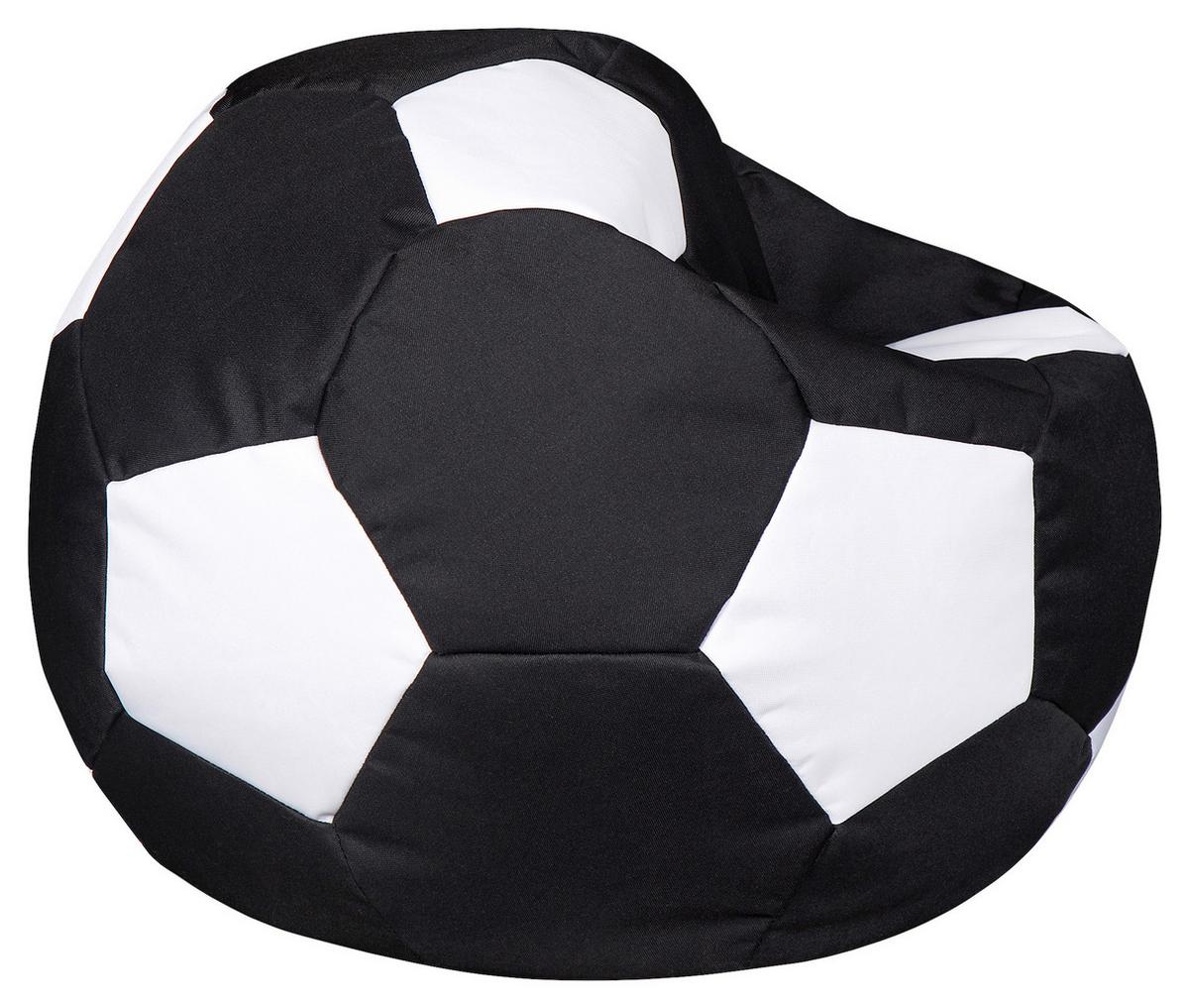 Ülőzsák Ball Black/white - fekete/fehér, Modern, textil (65/65/50cm) - Mömax