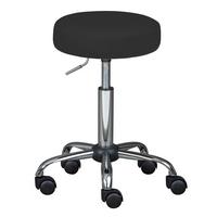 Drehhocker Asra Schwarz Teppichrollen, Bis 80 Kg - Schwarz, Basics, Kunststoff (33/50-66/33cm) - MID.YOU