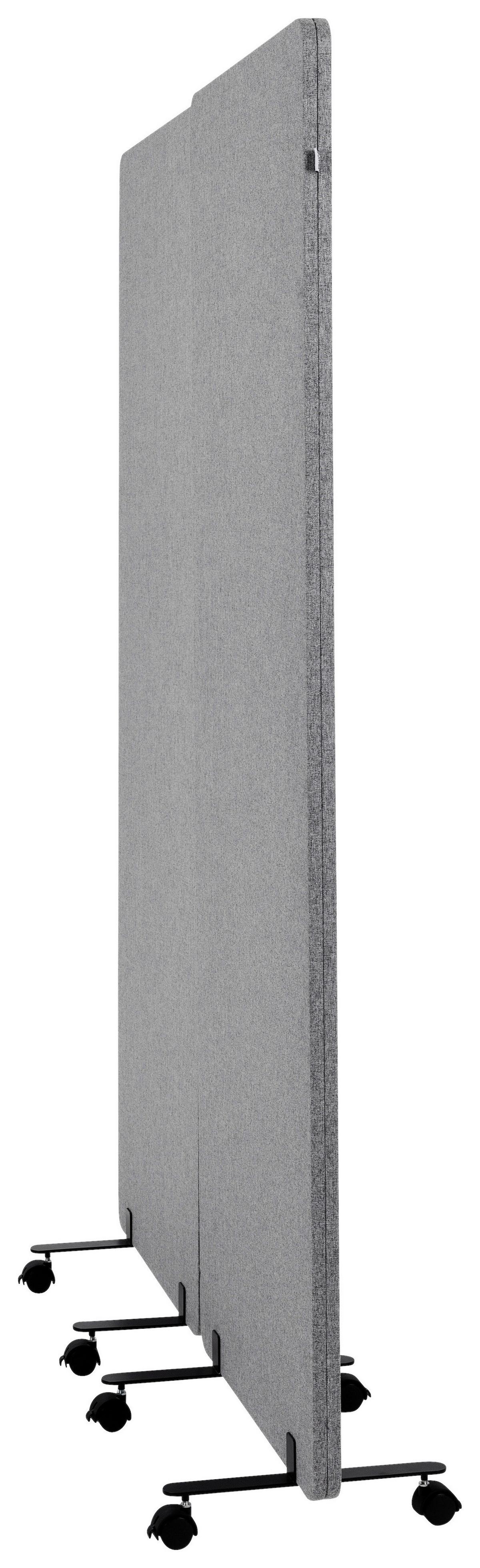 Trennwand Flexmiut - Dunkelgrau, Basics, Kunststoff/Textil (60/177/35cm) - MID.YOU