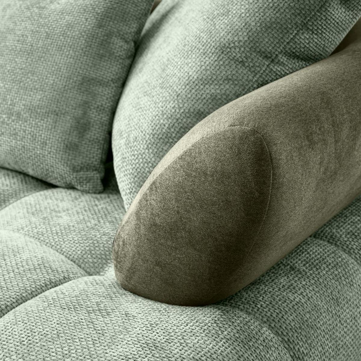 LARGO, levá, zelená, potřeba šířky dveří 90 cm - černá/zelená, Moderní, kov/textil (184/262cm)