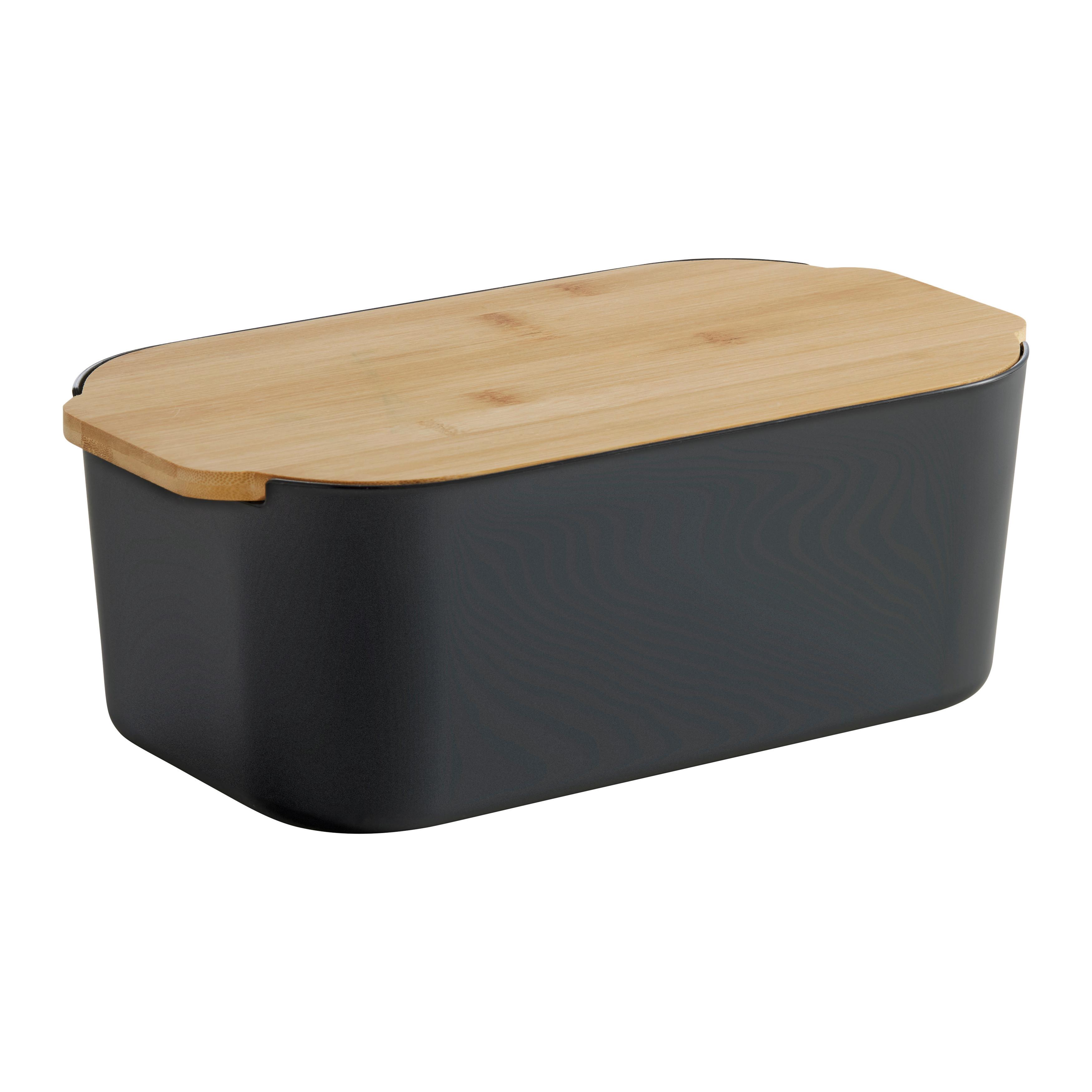 Box na chlieb MAGNUS - čierna, Modern (33/18.5/12cm) - Mömax