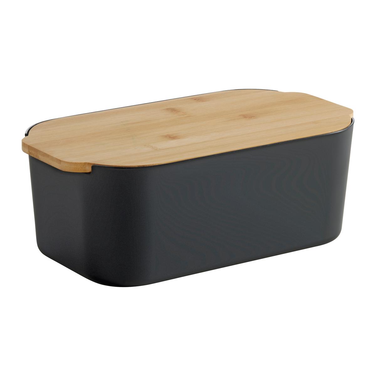 Chlebník na pečivo MAGNUS - černá, Moderní (33/18.5/12cm) - Mömax