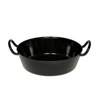 Bratpfanne Schnitzelpfanne - Schwarz, Basics, Metall (21,70/16,70/7,30cm)