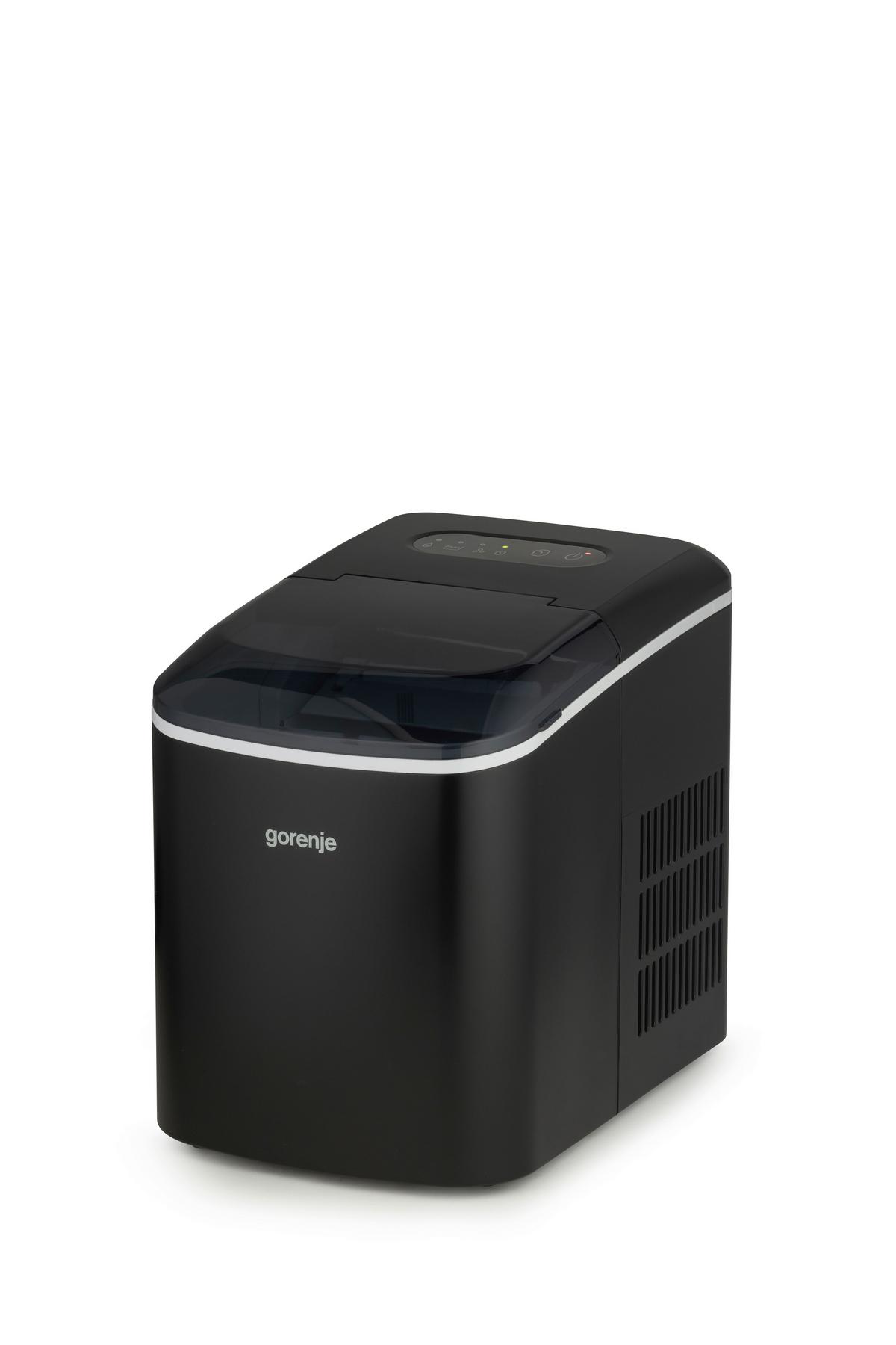 EISWÜRFELMASCHINE 120W - Schwarz, Basics, Kunststoff/Metall (32,3/36,3/24,8cm) - Gorenje