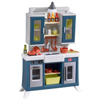 Spielküche Modernes Landhaus Kunststoff Ab 1,5 Jahre, Sound - Blau/Weiß, Basics, Kunststoff (76,2/121,9/27,9cm) - Ambia Garden