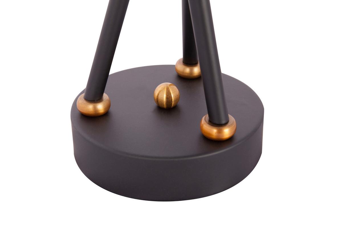 Tischleuchte Cantus 610 Schwarz - Goldfarben/Schwarz, Trend, Metall (20/20/45cm) - Kayoom