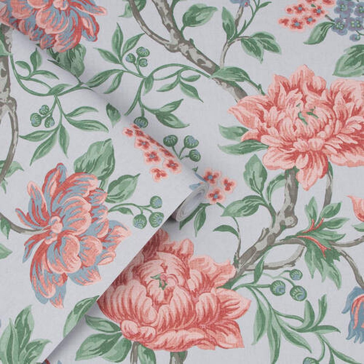Vliestapete Multicolor, Blumen-Design - Multicolor, Basics, Papier/Kunststoff (52/1000cm)