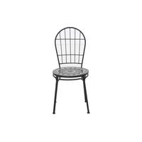 Gartensessel Stapelbar Siena Garden Metall/Keramik - Schwarz, KONVENTIONELL, Keramik/Metall (43/93,5/49cm) - Siena Garden