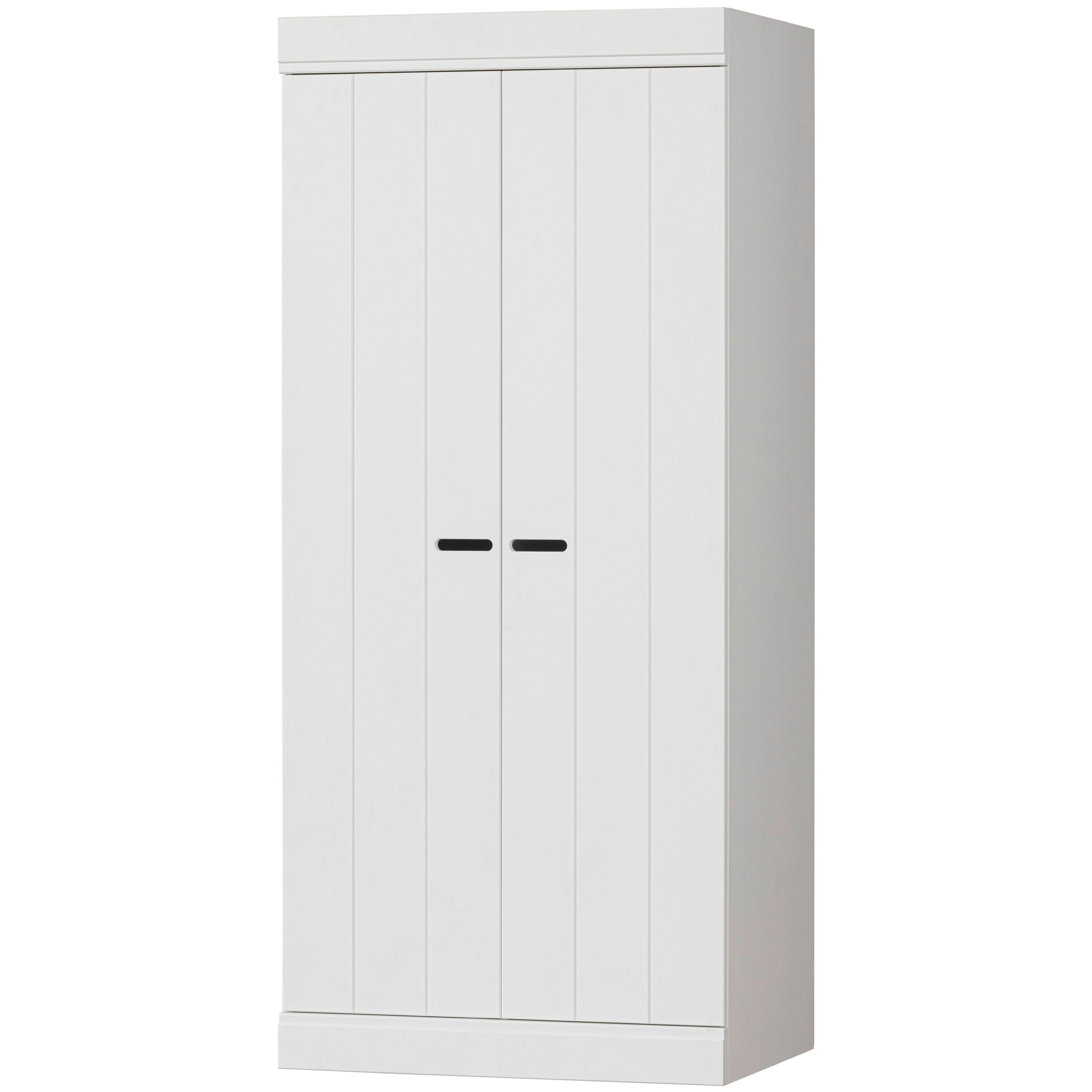 Drehtürenschrank Connect, Weiß B: 77 Cm - Weiß, Design, Holz/Holzwerkstoff (77/175/56cm) - Livetastic