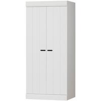 Drehtürenschrank Connect, Weiß B: 77 Cm - Weiß, Design, Holz/Holzwerkstoff (77/175/56cm) - Livetastic