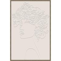 Obraz na plátně LOTTA, 60x90cm - černá/barvy vlašských ořechů, Moderní, kompozitní dřevo/textil (60/90cm) - Premium Living