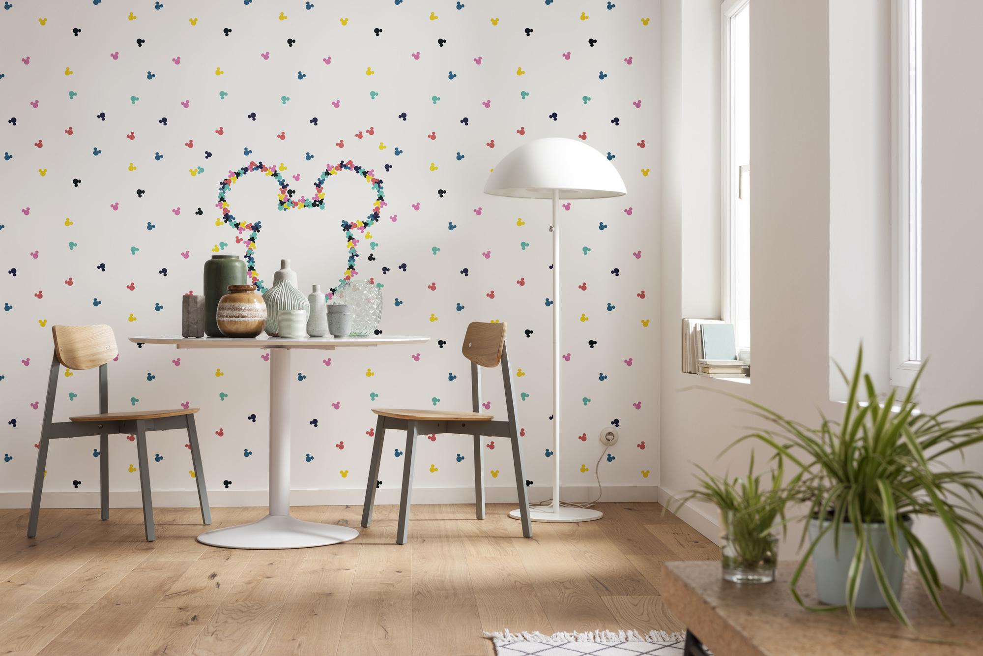 Fototapete Mickey Heads-Up - Multicolor, Trend, Textil (400/280cm)