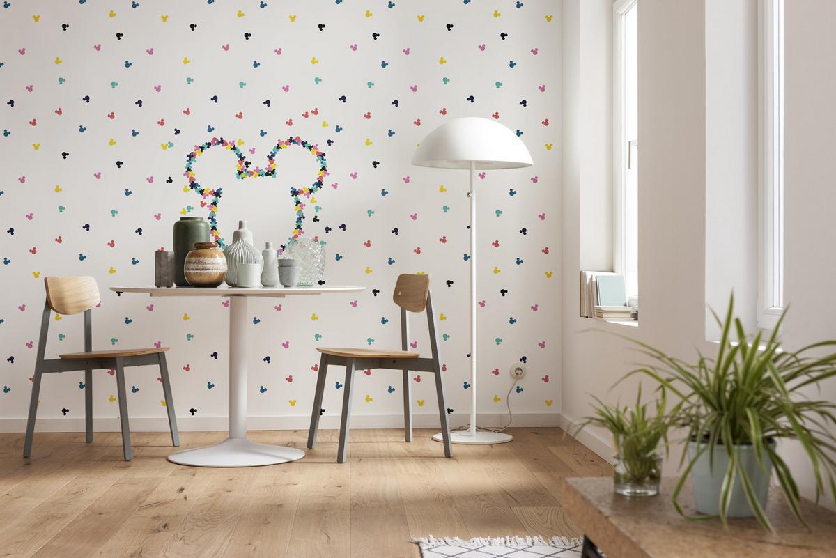 Fototapete Mickey Heads-Up - Multicolor, Trend, Textil (400/280cm)
