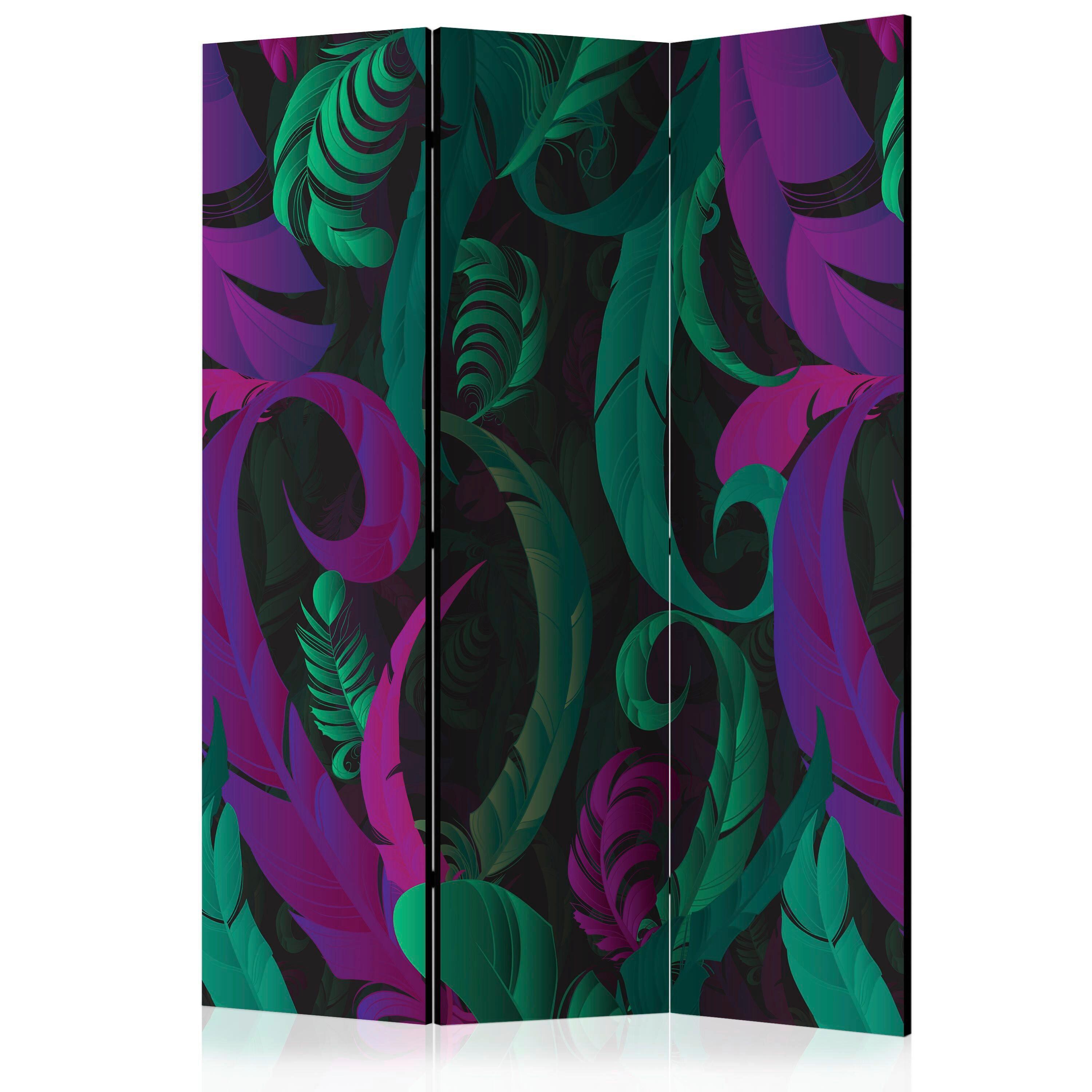Paravent Grün Violett B: 135 Cm