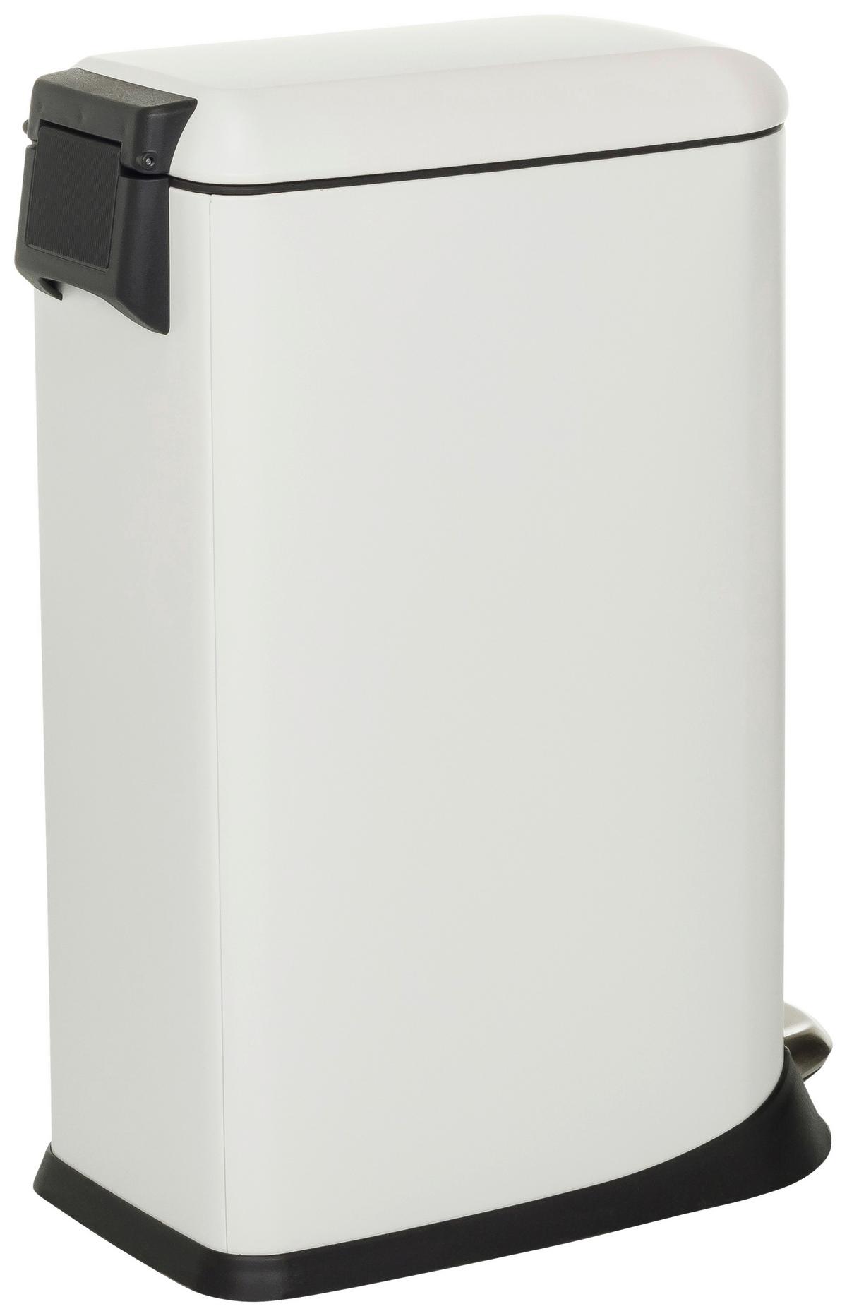 Abfallsammler Clean Slim Schwarz B: 34 cm - Schwarz/Weiß, MODERN, Metall (34/56/22cm) - MID.YOU