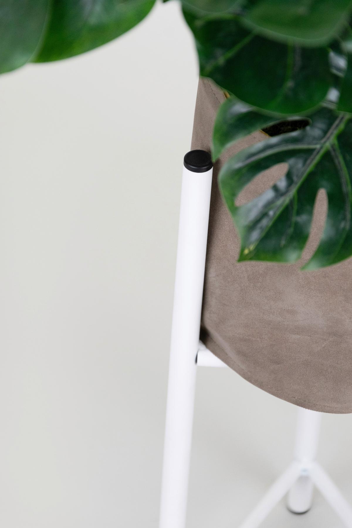 Blumenständer Aluminium Weiß Bxhxt: 23x75x23 Cm - Weiß, Basics, Metall (23/75/23cm)