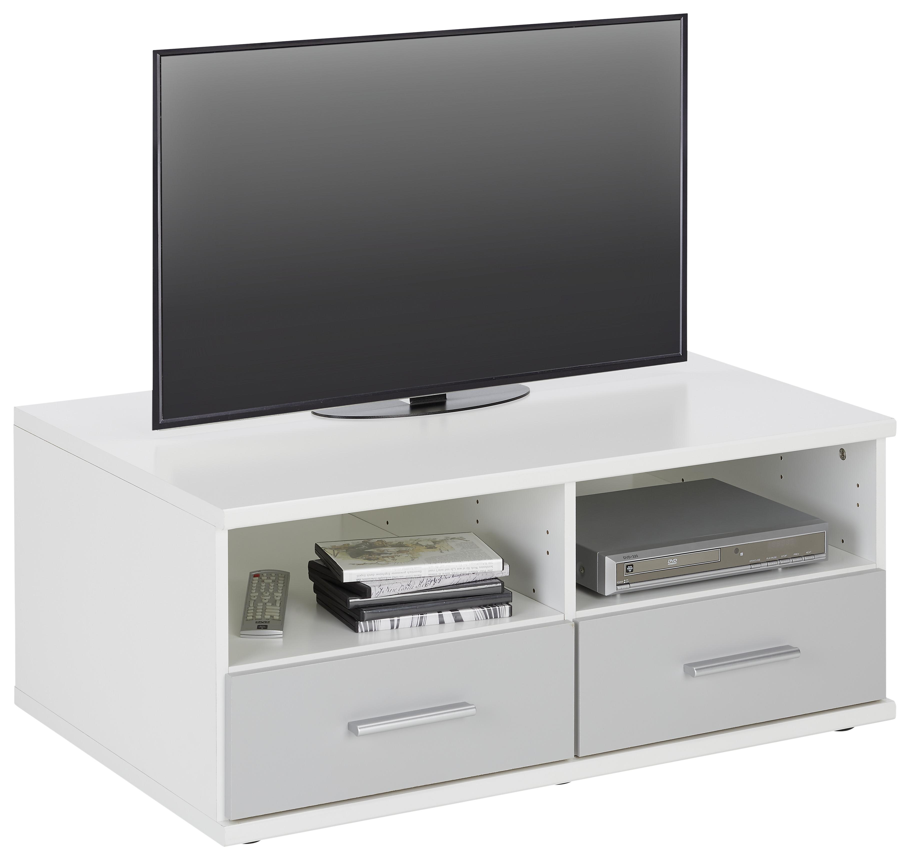 Tv-díl Young V Dekoru Bílá/světle Šedá - bílá/světle šedá, kompozitní dřevo/plast (92/40/59cm)