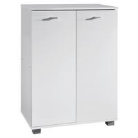 Schuhschränke Taja Weiß B: 60 cm - Grau, KONVENTIONELL, Holzwerkstoff (60/90/35cm) - MID.YOU