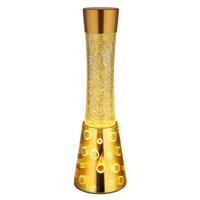 LED-Tischleuchte, Glitzer 2863G SPARKLE - Klar/Goldfarben, MODERN, Glas/Metall (12,5/40,6cm) - Globo
