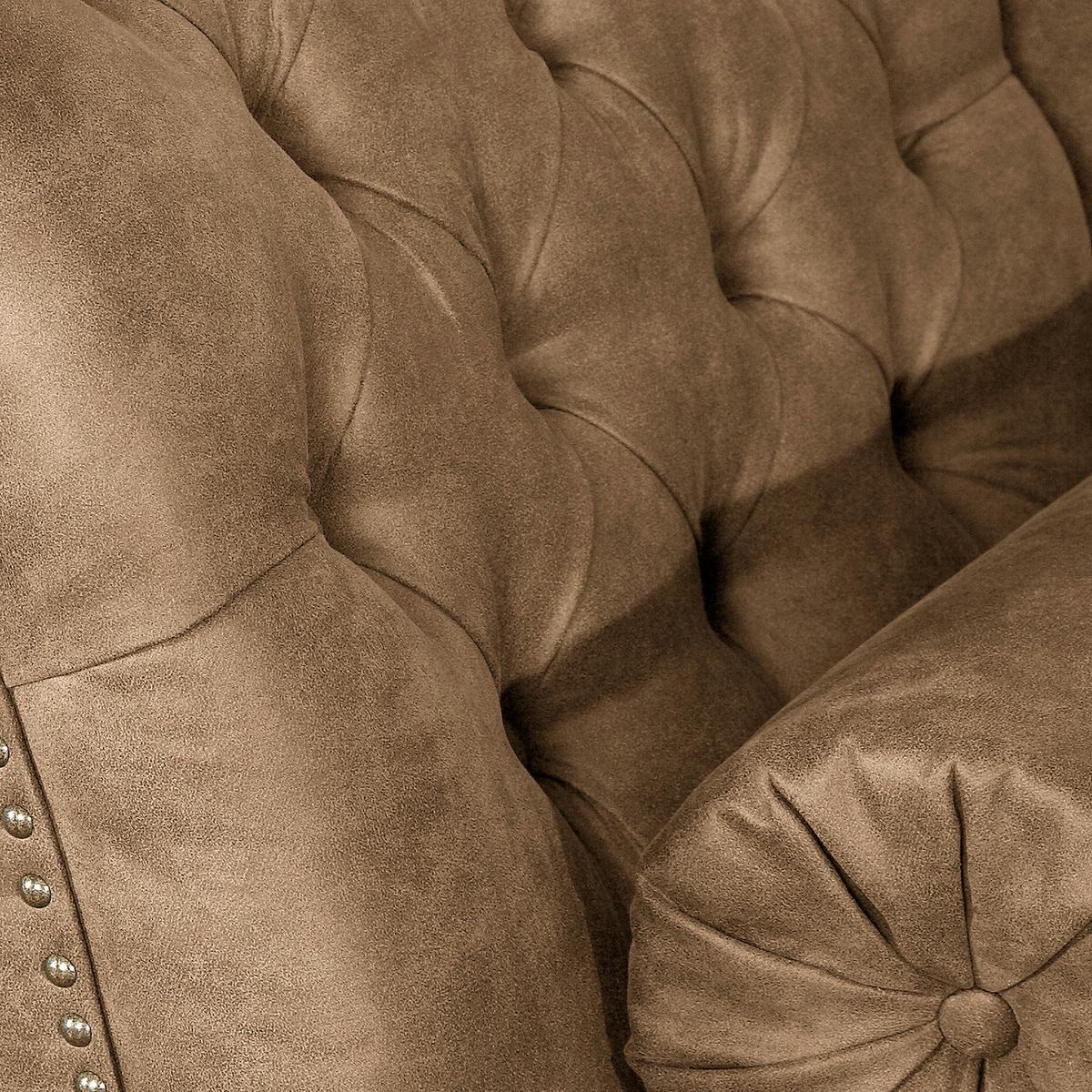 Récamiere Pako Braun B: 185cm - Braun, Design, Textil (185/93/75cm) - Livetastic