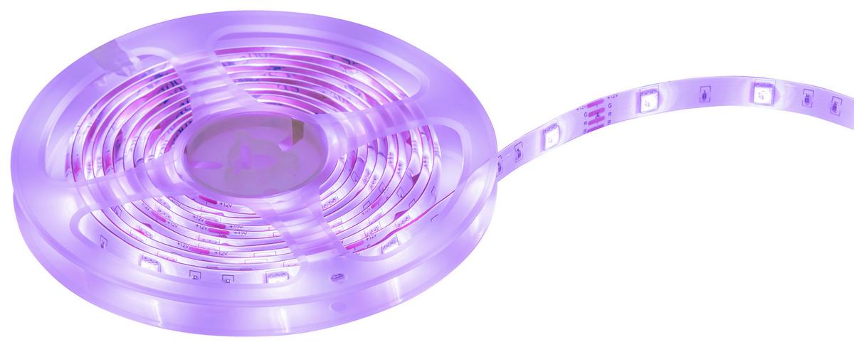 Led Díszlámpa Malte - fekete/fehér, Modern, műanyag (500cm) - Luca Bessoni