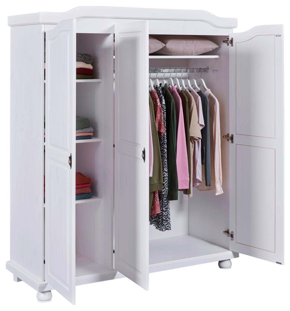 Einzelzimmer Vilmar Bastian Weiß 2-teilig - Weiß, MODERN, Holz - MID.YOU