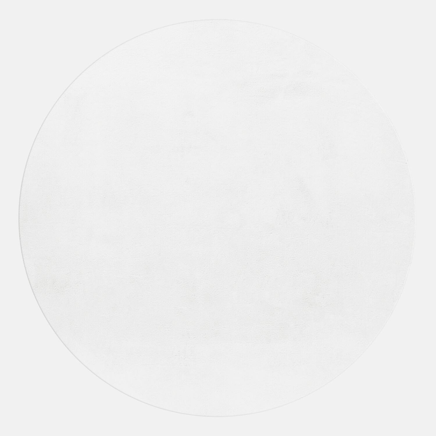 Hochflorteppich, Weiß, F: 20mm Pouffy - Weiß, Basics, Textil (200/200cm) - Ayyildiz 