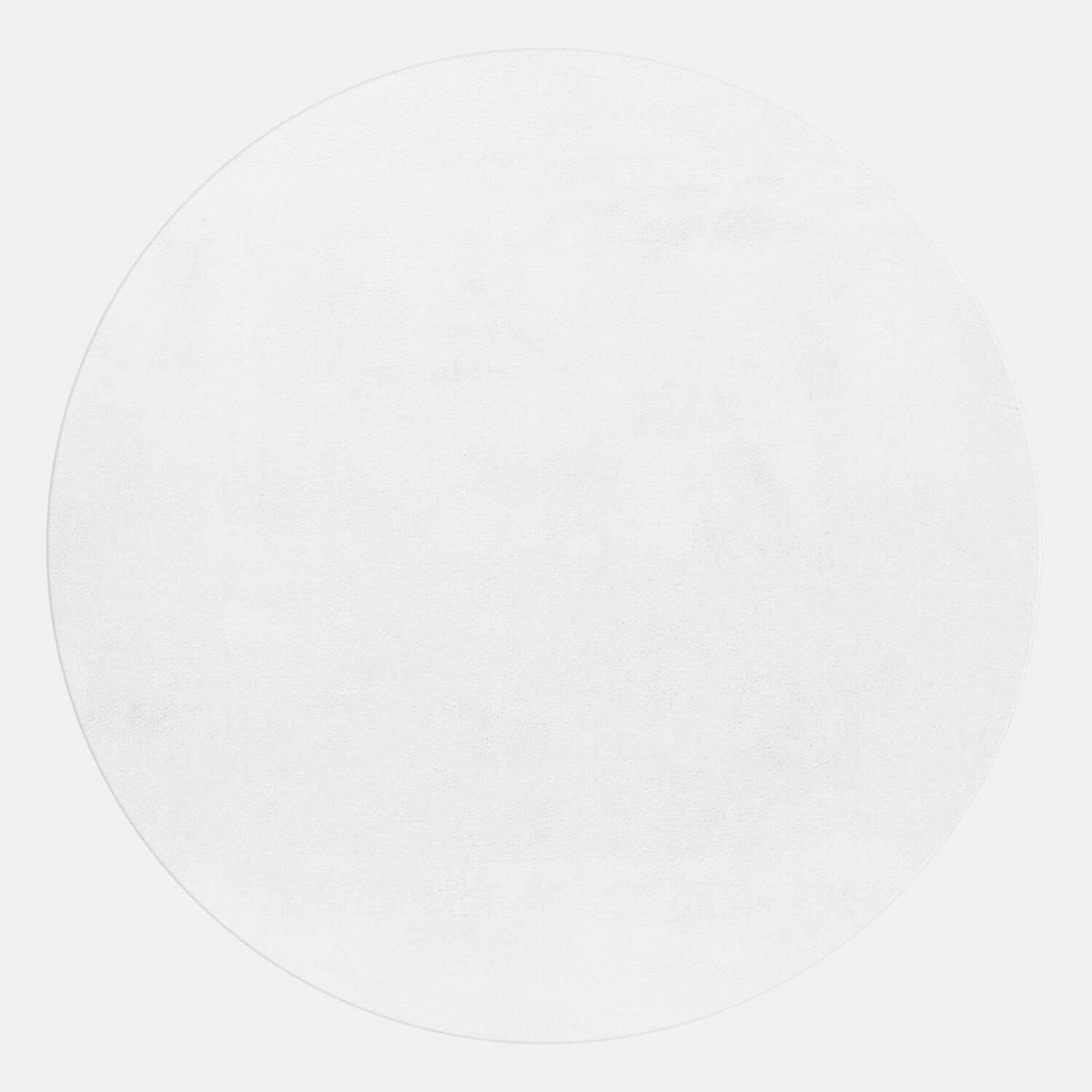 Hochflorteppich, Weiß, F: 20mm Pouffy - Weiß, Basics, Textil (200/200cm) - Ayyildiz 