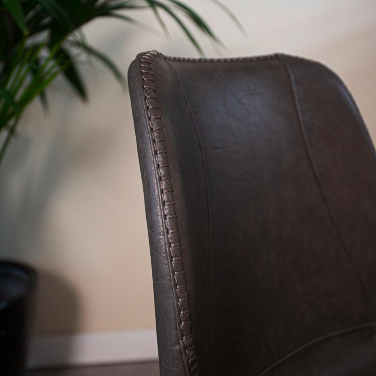 Stuhl-set Barona Anthrazit B: 44 Cm - Anthrazit/Schwarz, MODERN, Textil/Metall (44/80/55cm) - MID.YOU