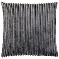 Zierkissen Sina 45x45 Cm Polyester Anthrazit Mit Zipp - Anthrazit, MODERN, Textil (45/45cm) - Luca Bessoni