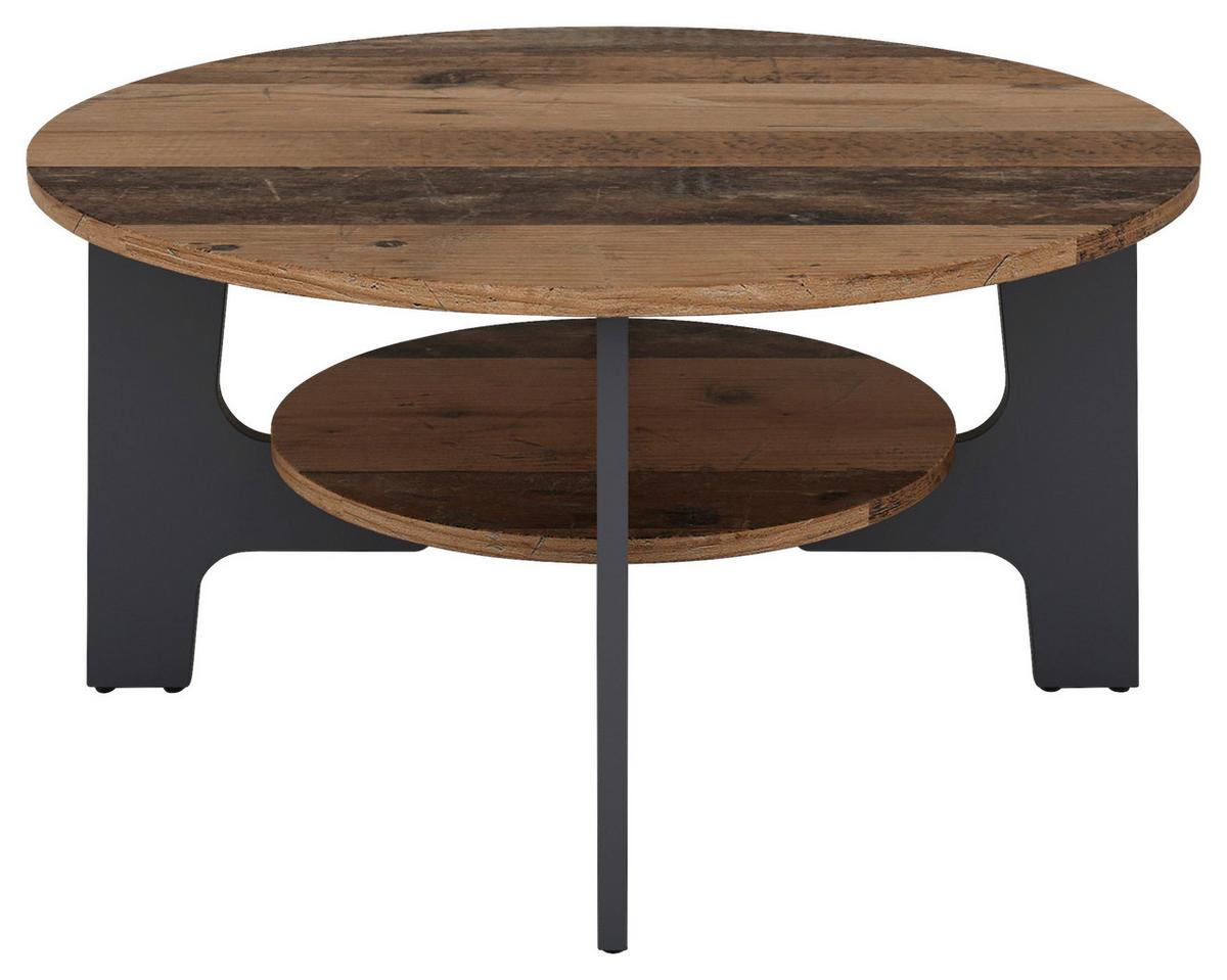 Couchtisch Jonny Alteiche/anthrazit B: 80 Cm - Alteiche/Anthrazit, LIFESTYLE, Holzwerkstoff (80/42,5/80cm) - MID.YOU