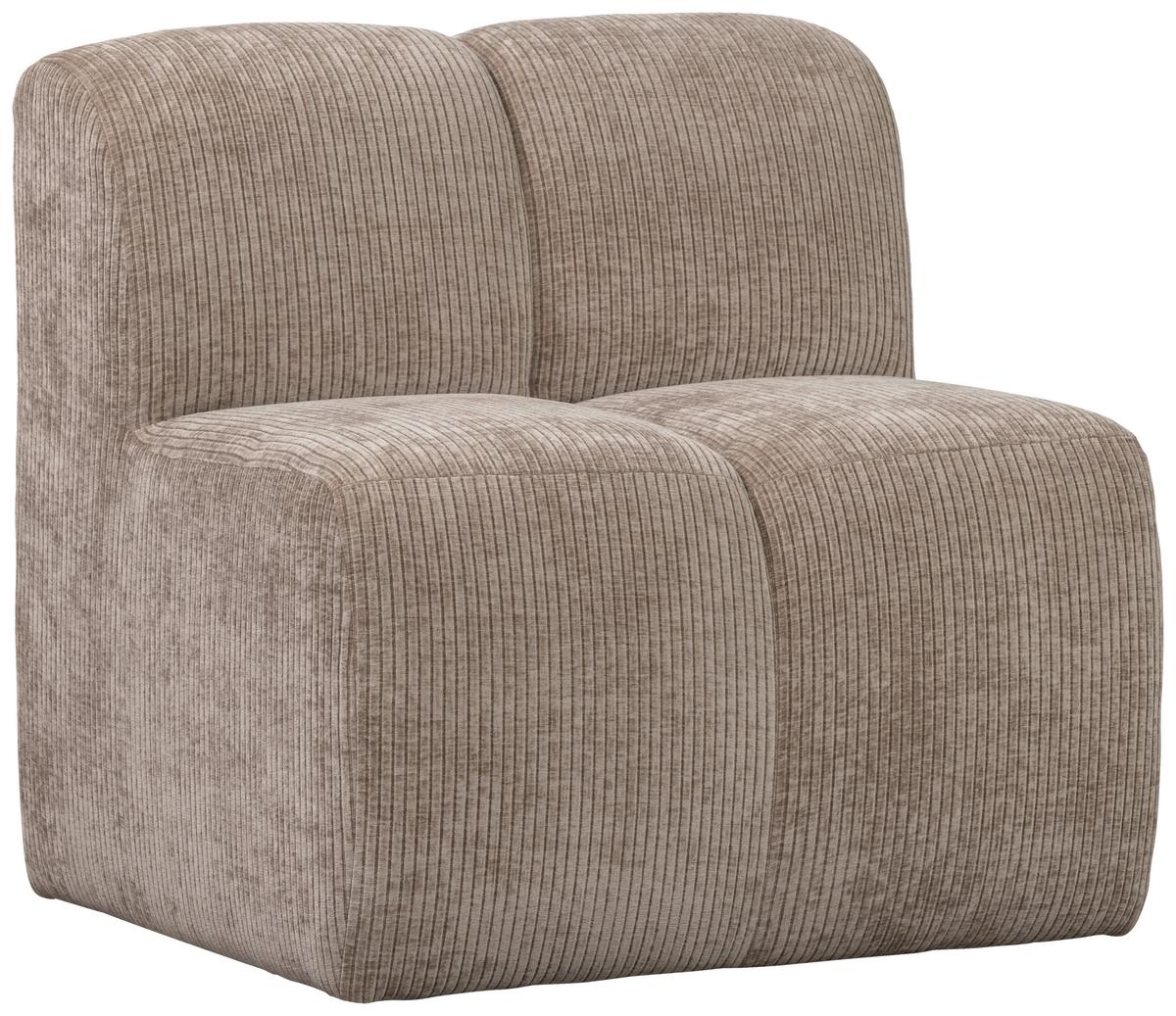 Sitzbankelement Mojo Sandfarben B: 84cm - Sandfarben, MODERN, Textil (84/83/73cm) - Livetastic