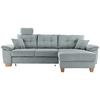 Ecksofa Brizzini Hellblau S: 270x176 Cm - Naturfarben/Hellblau, MODERN, Textil (270/176cm) - Livetastic