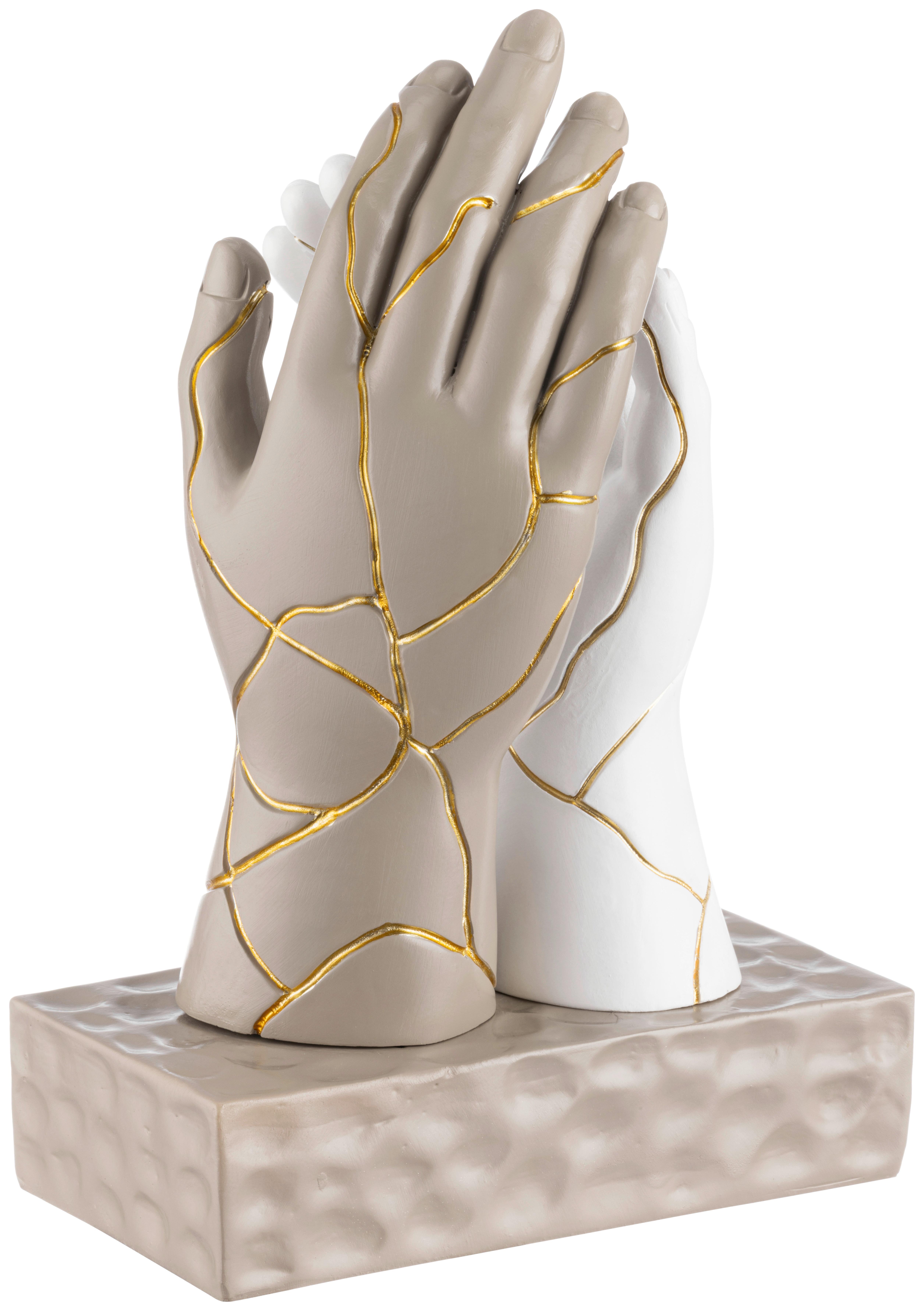 Skulptur Erwin - Weiß/Grau, KONVENTIONELL, Kunststoff (14,5/10/22cm) - Luca Bessoni