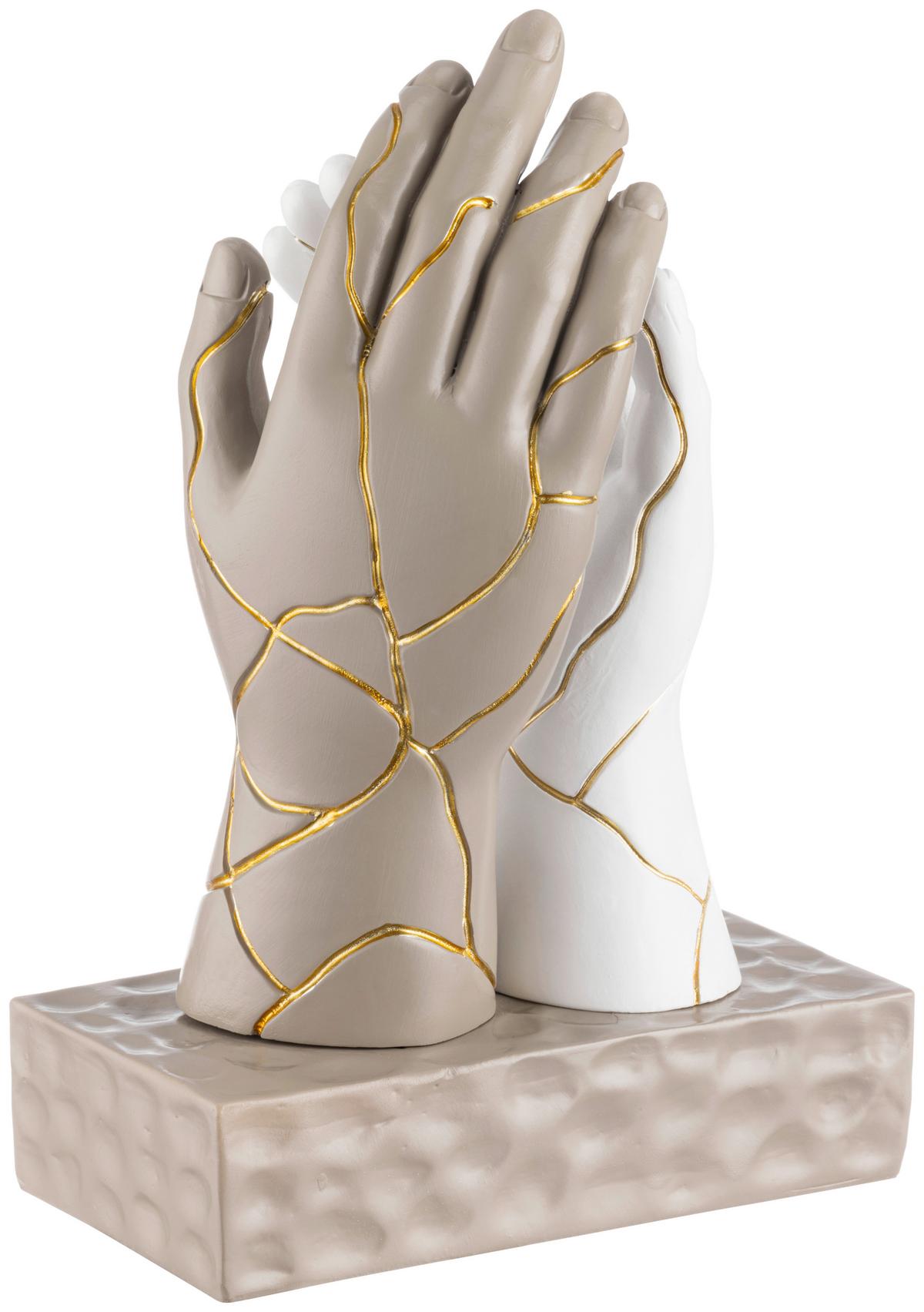 Skulptur Erwin - Weiß/Grau, KONVENTIONELL, Kunststoff (14,5/10/22cm) - Luca Bessoni