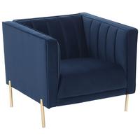 Fotel Sono - kék, Design, textil (101/85/75cm) - Livetastic