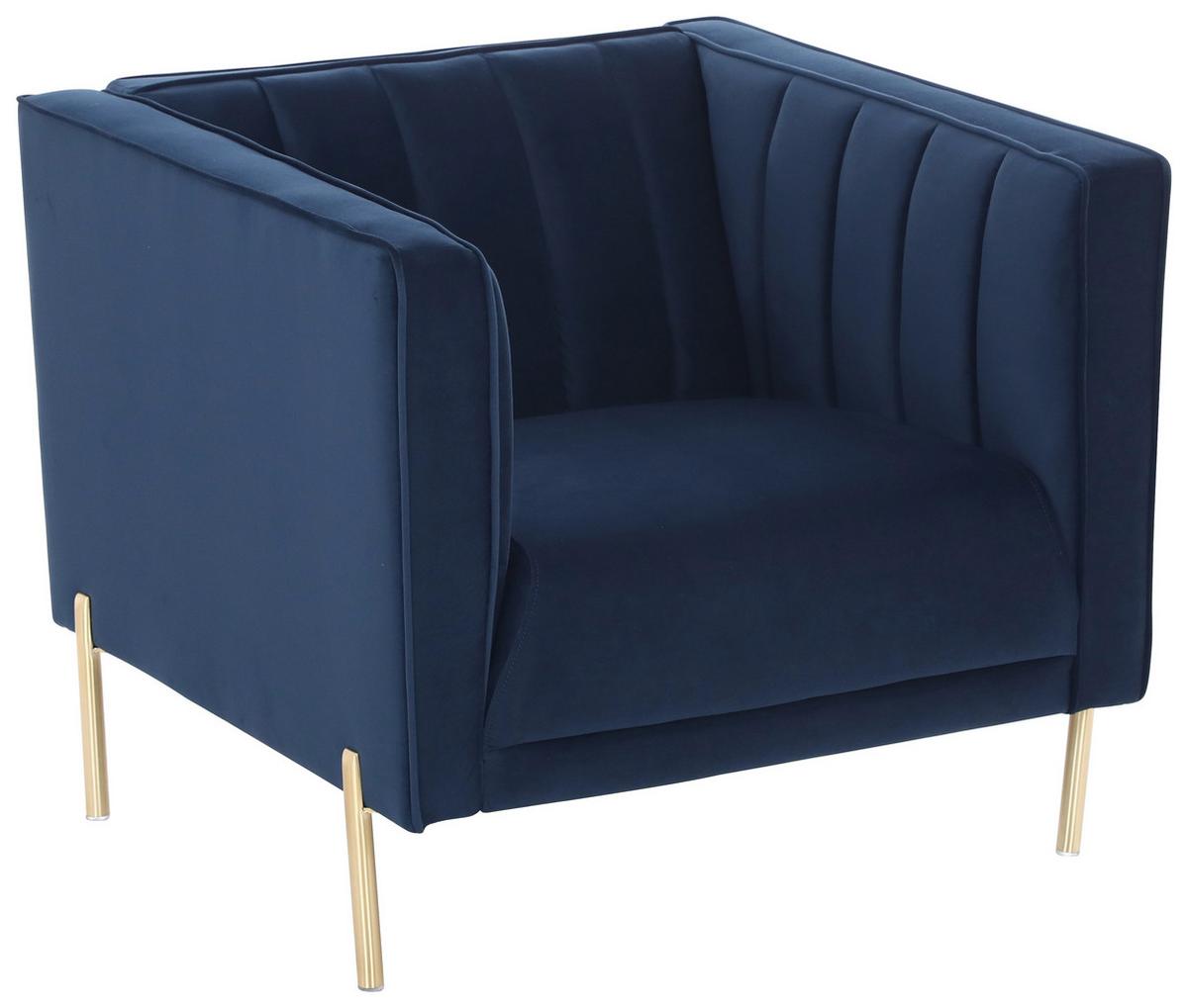 Fotel Sono - kék, Design, textil (101/85/75cm) - Livetastic