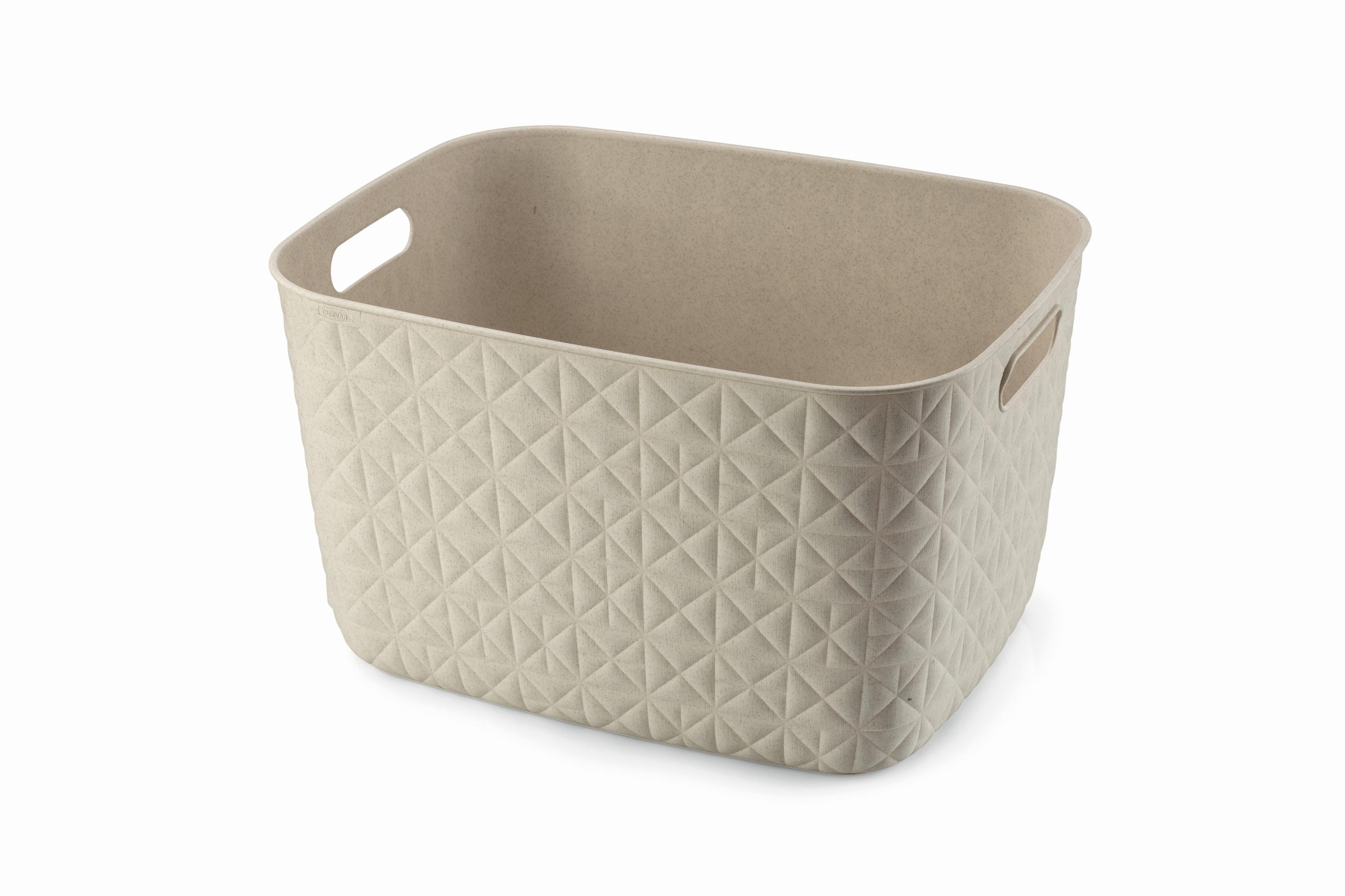 úložný košík SOFTEX L - béžová, Basics, plast (38/22/29cm) - Curver