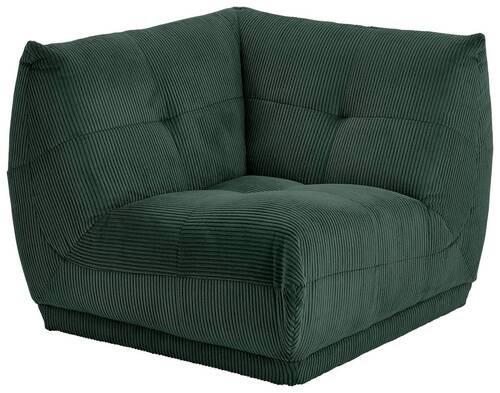 Modul Sofa Giselle Ecke B: 105 Cm Cord Dunkelgrün - Dunkelgrün, Trend, Textil (105/80/105cm) - Livetastic